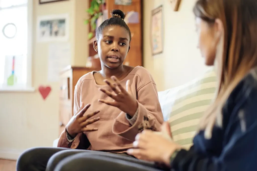 Young female in Mental Health Therapy